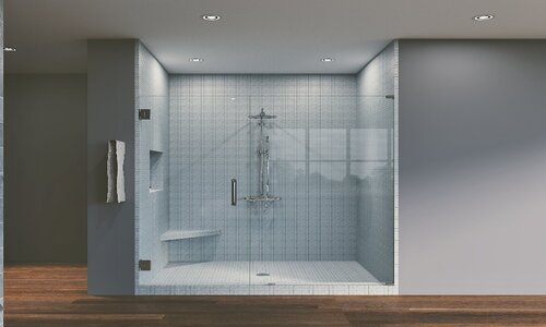درب‌های شیشه‌ای می‌توانند در حمام نیز استفاده شوند.